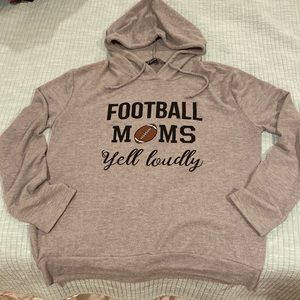 Women’s large football moms hoodie. Very soft no rips or stains